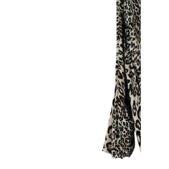 aDRESSing Woman Tunic Top Waterfall Neckline Long Sleeve Animal Print 2X 037 - Picture 3 of 6